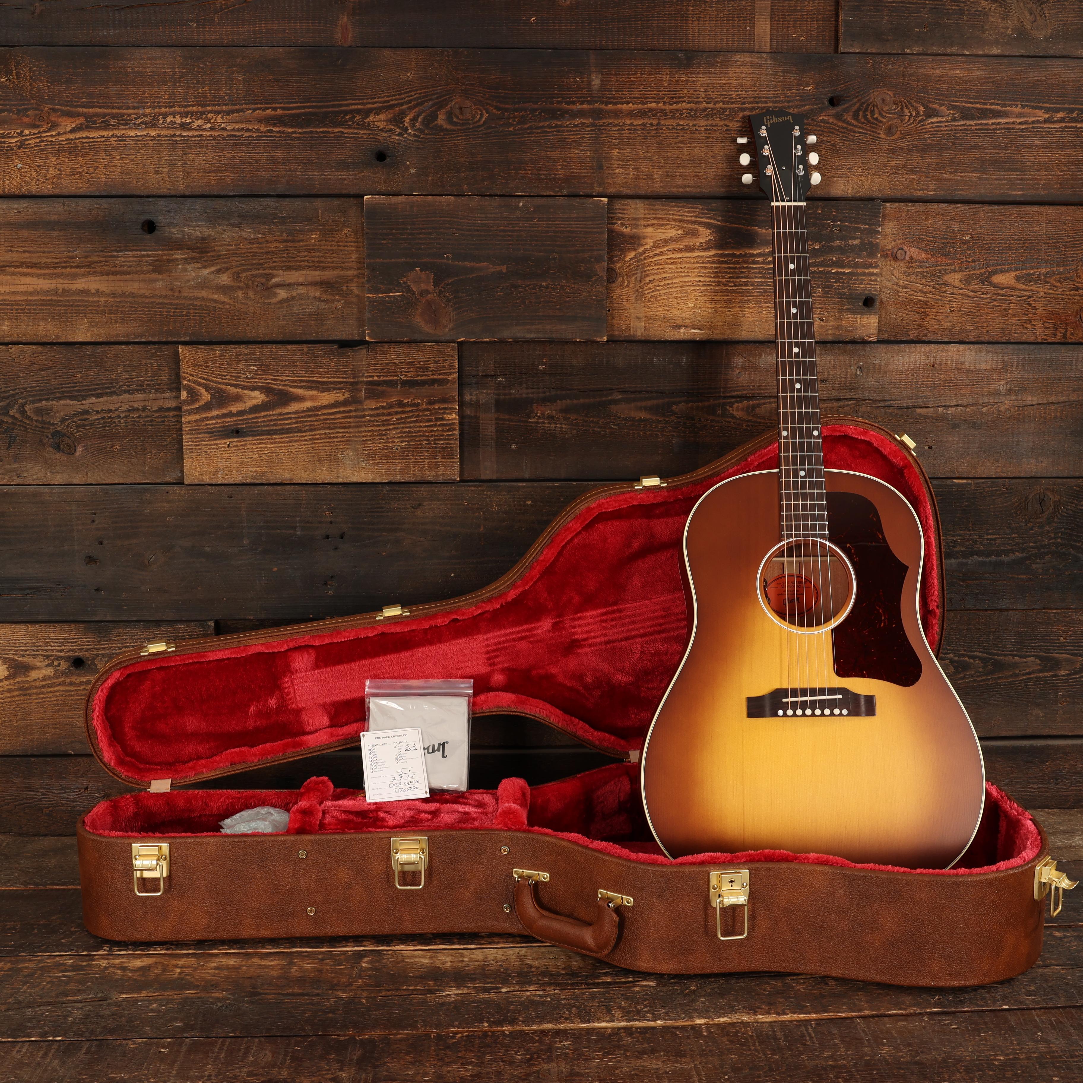 Gibson J-45 50s Faded Electro Acoustic Guitar in Faded Sunburst